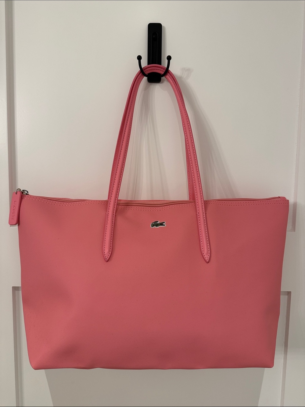 Lacoste NEW Pink Tote with Dual Top Handles 🐊💕